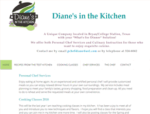 Tablet Screenshot of chefdiane.com